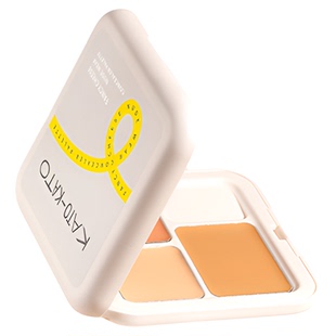 kato三色遮瑕膏起司遮瑕盘高光修容提亮遮盖脸部斑点痘印黑眼圈