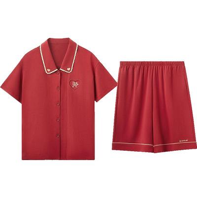 红豆红结婚本命年情侣睡衣