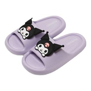 亲子款库洛米儿童拖鞋女童夏季三丽鸥洗澡防滑可爱宝宝凉拖鞋女孩