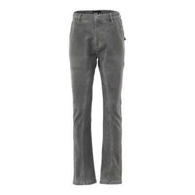 PMW 12.8OZ棉弹小直筒解构分割灰色牛仔裤立体口袋水洗做旧四季裤