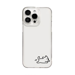 小猫小狗适用苹果17promax手机壳iphone13pro透明12情侣14华为mate70新款pura80小米15红米k90任意机型16小众