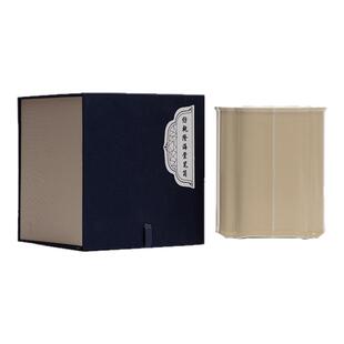 适意揽晴笔筒大号陶瓷海棠毛笔笔筒景德镇文房用品文房四宝书法绘画笔收纳高档礼盒