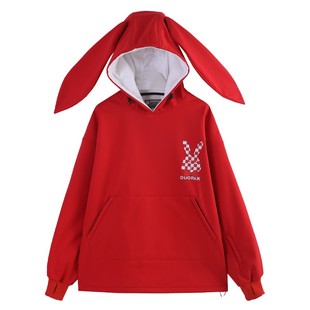 doorek蘑菇头可爱兔子滑雪服兔耳朵男女滑雪卫衣专业防水透气