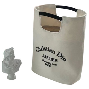 手拎外出学生帆布上班化妆妈咪包文艺饭盒袋手提水桶便当休闲布包