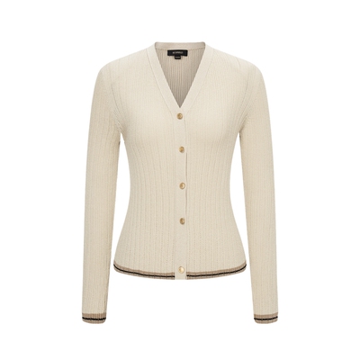 Scofield时尚撞色针织开衫