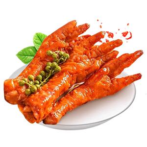 虎皮凤爪香辣鸡爪子卤味下酒菜零食夜宵休闲小吃食品儿童速食充饥