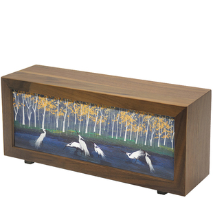 雅绣集湘绣手工刺绣精品可调节拍拍夜灯充电式中国风商务新年礼品