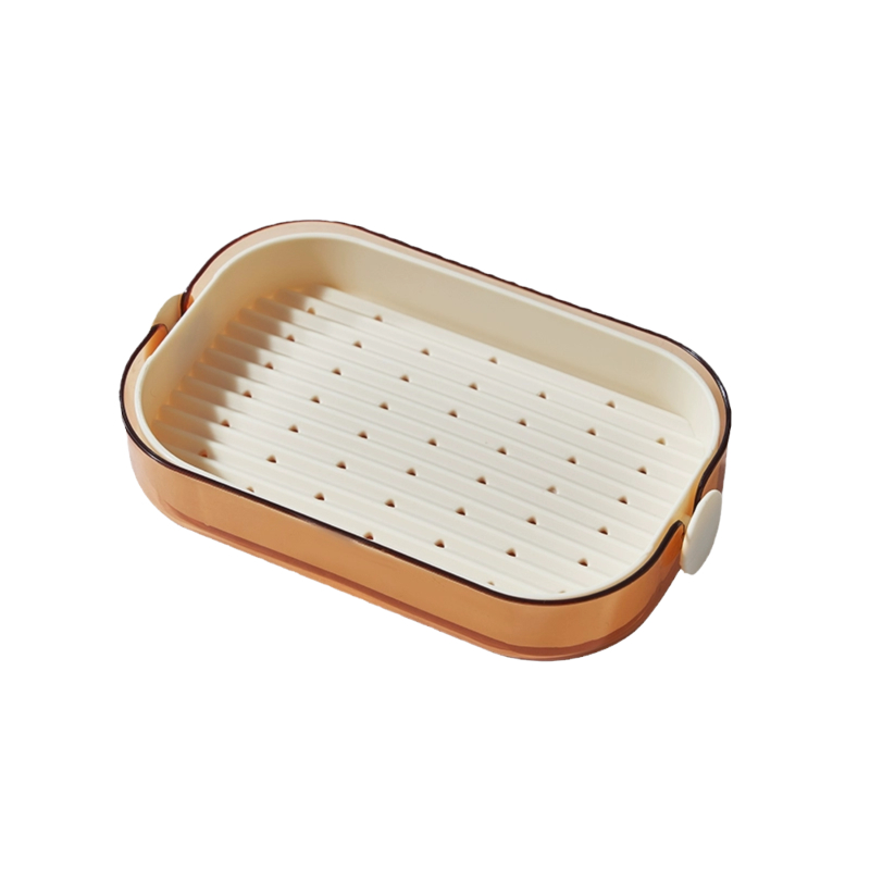 肥皂盒大号双层沥水盒家用简约香皂盒卫生间台面肥皂架浴室置物架