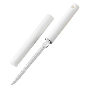 M390水果刀家用迷你便携随身小刀锋利高硬度大马士革钢纹专业刀具