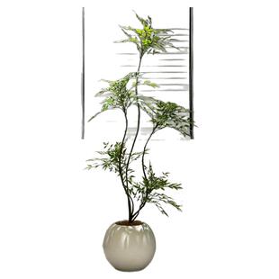 仿真绿植南天竹室内客厅大型落地摆件装饰高端轻奢假盆栽仿生植物