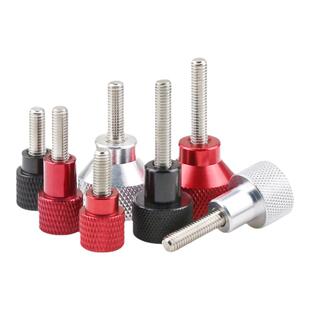 M5铝合金柄螺丝不锈钢可调滚花螺纹螺钉检具把手拧调节柄螺栓脚垫