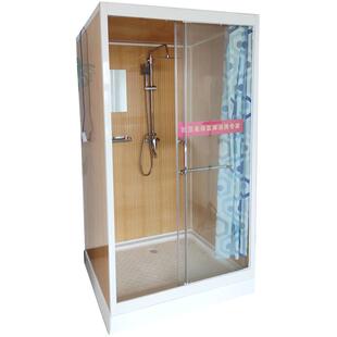 农村保温整体淋浴房带暖风洗澡房家用带底座玻璃房浴室保暖长方形
