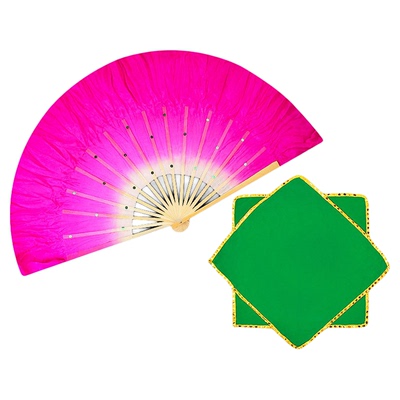 舞蹈考级十级花鼓舞韵扇子真丝