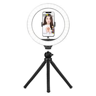 芯鲜桌面手机直播支架补光灯带美颜小型三脚架网红淘宝主播教师全套设备多功能老师上课俯拍桌上用三角架