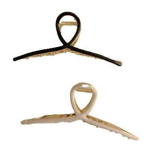 高端冷淡风金属抓夹13厘米大发量超大号厚头发后脑勺发夹鲨鱼夹