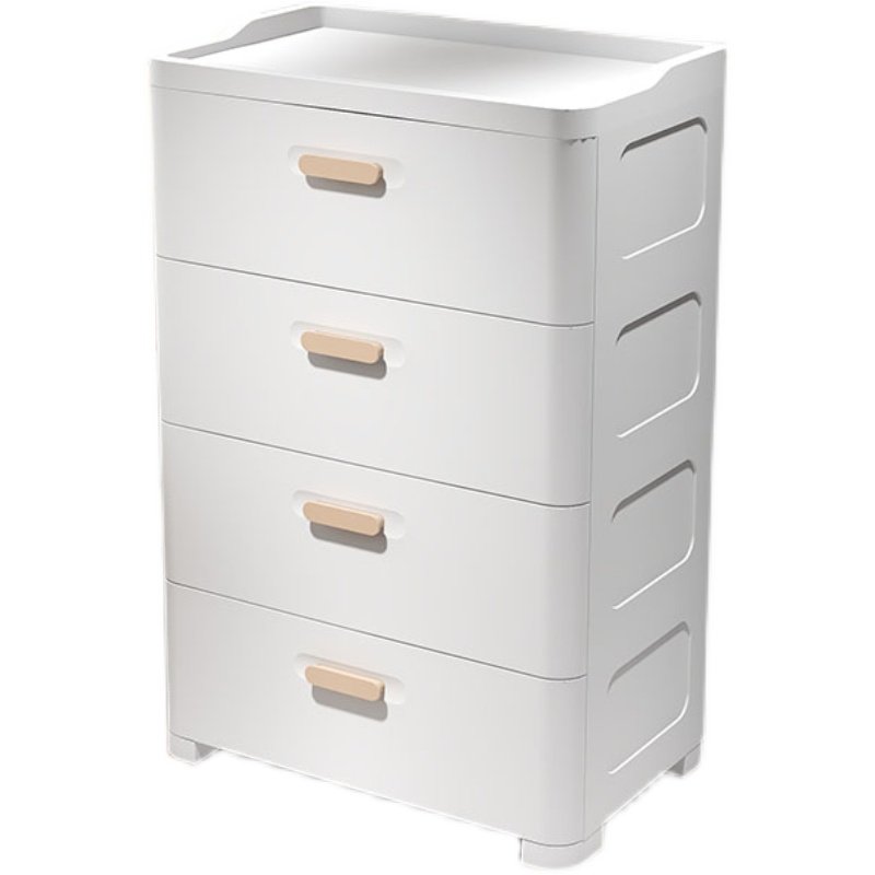 床头柜简约收纳柜抽屉式简易塑料储物柜卧室家用床边柜小型小柜子