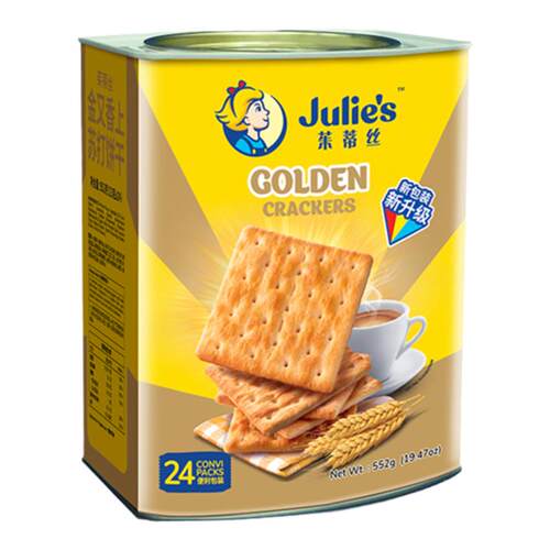 马来西亚茱蒂丝金又香上苏打饼干552g罐装早餐零食年货礼品包