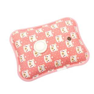 柯诺电热水袋充电式暖水袋丝光面女敷肚子暖宝宝暖手宝卡通已注水