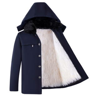 冬季休闲羊皮袄男士皮毛一体整皮内胆羊毛棉袄加厚保暖皮衣外套