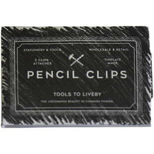 台湾 Tools to Liveby 马口铁复古铅笔夹铅笔帽铅笔套加长器笔杆