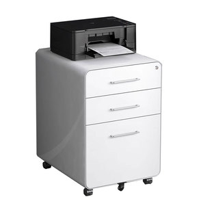活动柜办公桌边打印机柜抽屉柜移动矮柜带锁钢制文件柜桌下小柜子