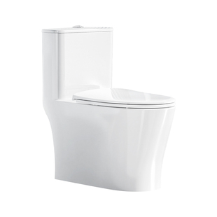 惠达无棱抗菌马桶家用超漩虹吸轻音冲防臭可移位大管径坐便器6688