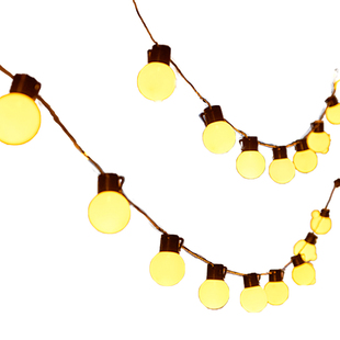 led彩灯闪灯串灯满天星户外露营灯氛围大圆球灯天幕帐篷装饰挂灯