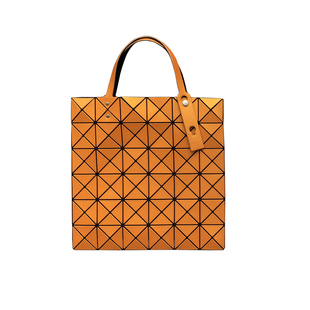 春夏2025新女款手提单肩菱格三角片镂空购物袋日本六格亮片PVC包