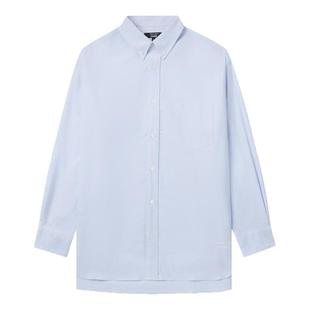 IT CDG COMME des GARCONS HOMME男装纯色长袖衬衫基础通勤款衬衣
