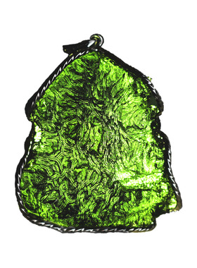 捷克陨石吊坠天然moldavite纯银