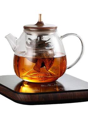 天福茗茶耐高温玻璃蒸煮一体壶