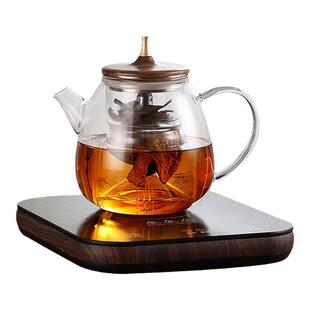 天福彼物玻璃煮茶壶小型家用蒸煮一体耐高温养生泡花茶电陶炉套装