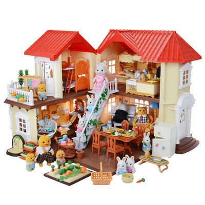 森林灯光别墅过家家玩具儿童礼物