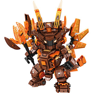 十二生效马年益智拼装机甲积木玩具儿童男女孩子礼物拼图2026新款