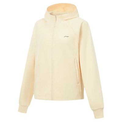 李宁宽松开衫连帽卫衣