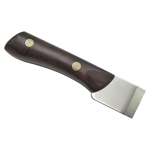 裁皮刀M390粉末钢刀体黑檀木手柄diy手工专业级皮革工具优异性能