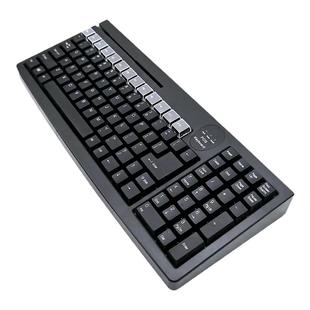 商诺KB101收银机键收款机会员卡VIP 磁条卡刷卡键盘101超市收银键盘收银机配件PS2接口USB可选