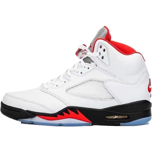 小钢炮 Air Jordan5 AJ5 流川枫白红火花原2020篮球鞋DA1911-102