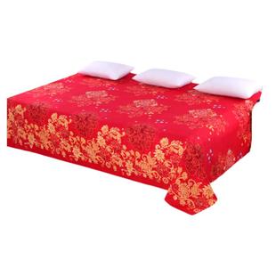 炕单榻榻米床单 农村土炕大炕单布红色加长大尺寸床单单件3/4米