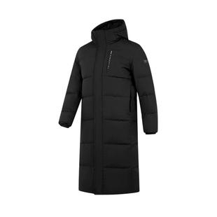 乔丹六防羽绒服长款男士2025冬季新款蓄热双开拉链防风保暖外套