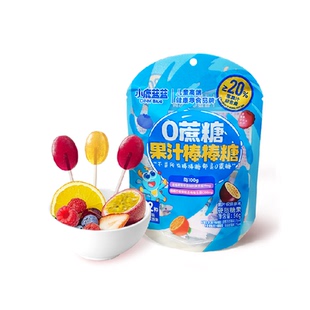 小鹿蓝蓝果汁棒棒糖混合口味DHA高钙真虾片儿童零食品牌