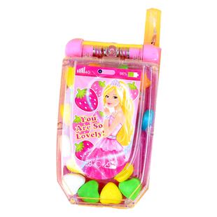手机糖网红棒棒糖音乐电话糖果儿童零食水果味可爱闪光手机玩具糖