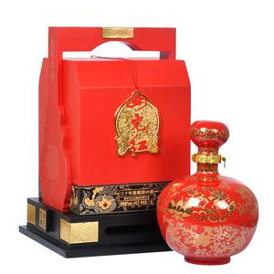 绍兴女儿红黄酒中国红三十年陈酿30年珍藏花雕酒1.5L精品礼盒装
