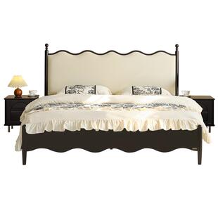 政府补贴全友家居法式复古实木脚双人床次卧小户型1米5单人赫本风