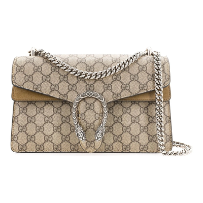 9.9/9.5新Gucci/古驰Dionysus酒神包女款中号单肩斜挎包乌木色
