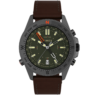 TIMEX天美时远征系列夜光指南针军表欧美飞行员石英手表TW2V04000