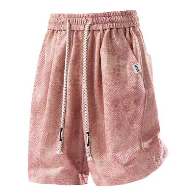 itizzue新款扎染休闲运动短裤男