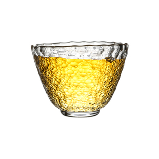 复古条纹玻璃茶杯公道杯套装家用功夫主人杯品茗杯高档茶具分茶壶