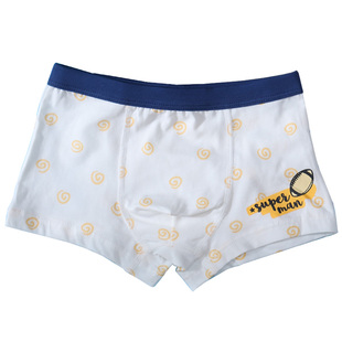 儿童内裤男童平角四角裤宝宝短裤纯棉a类小中大童不夹pp男孩全棉