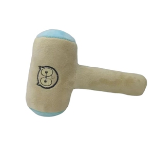 新生儿小布锤子儿童玩具棒子敲打惩罚教具3个月毛绒英语道具玩偶